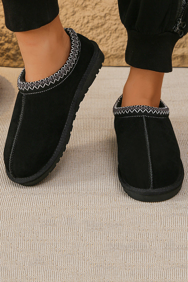 Ethnic Style Thin-soled Cotton Snow Boots-consonak