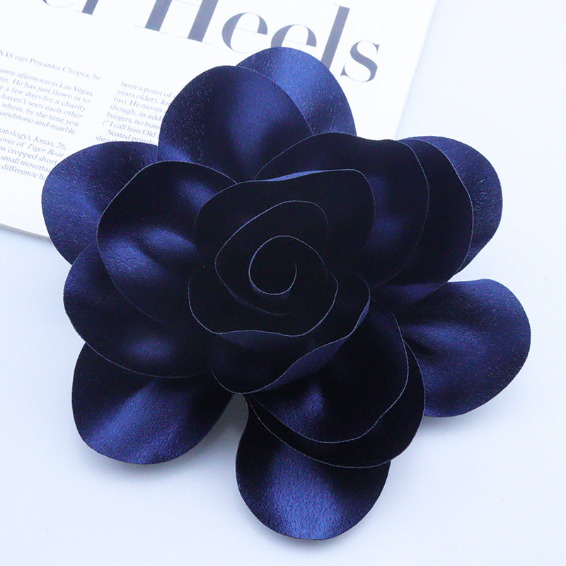 Satin Fabric Flower All-match Brooch-consonak