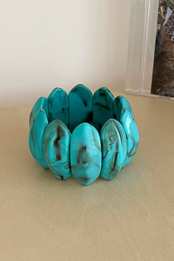 Fashionable Acrylic Oval Elastic Bracelet | Consonak