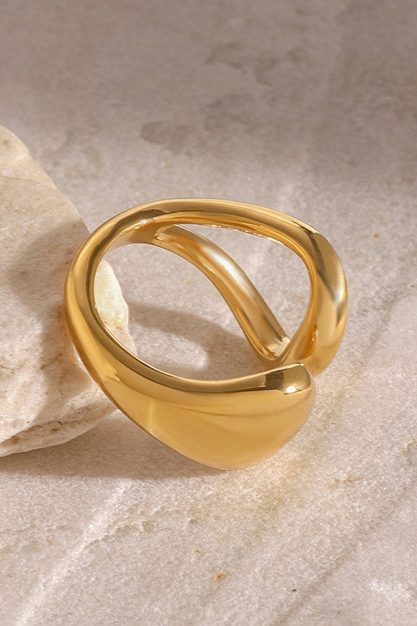 Fashionable and Simple Hollow Line Ring-consonak