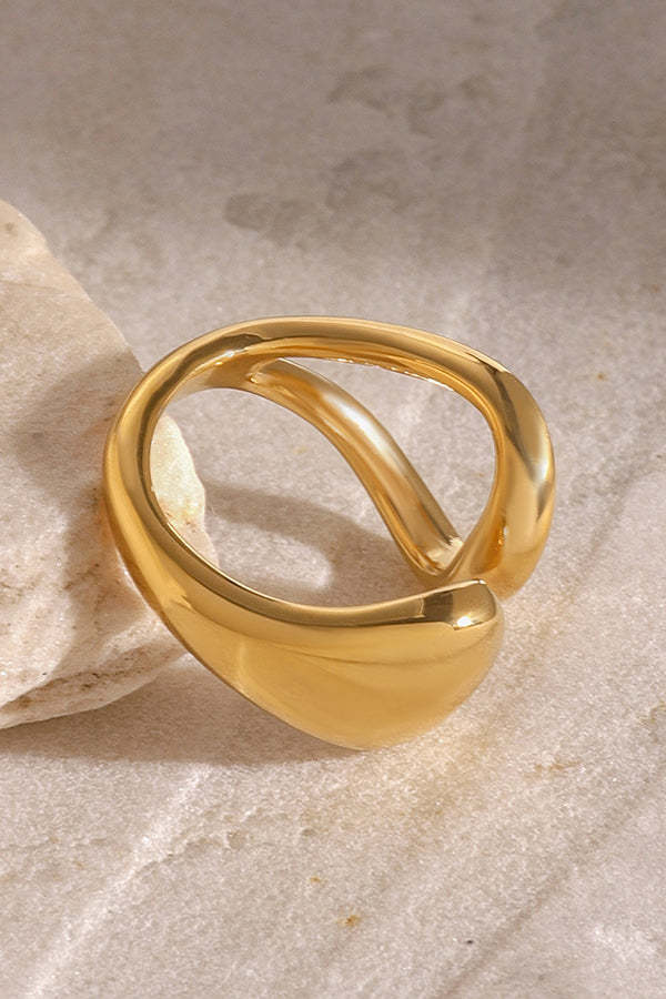 Fashionable and Simple Hollow Line Ring-consonak