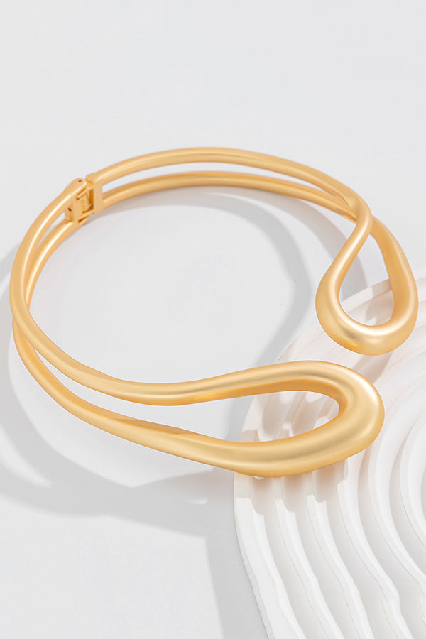 Fashion Alloy Twisted Double Layer Jewelry-consonak