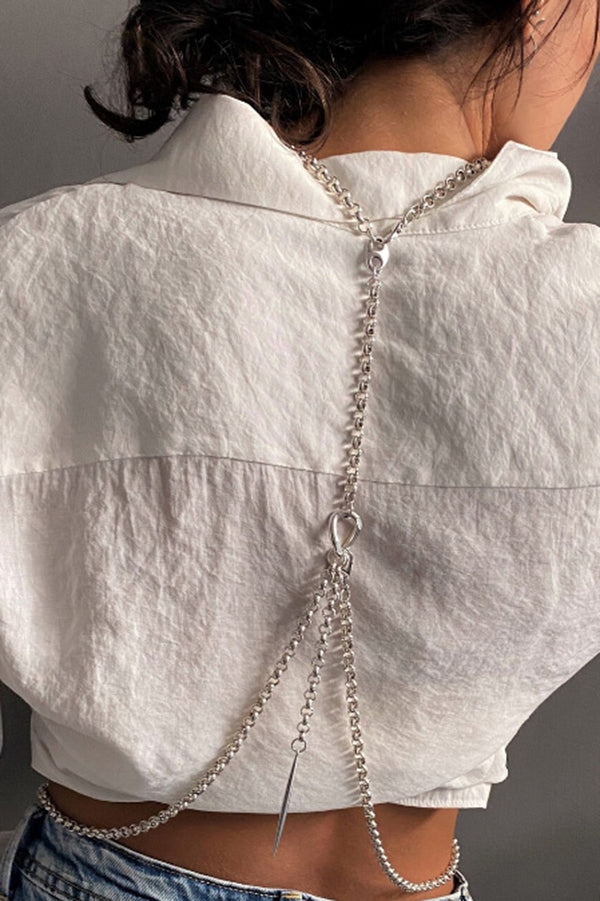Simple Decorative Geometric Body Chain-consonak