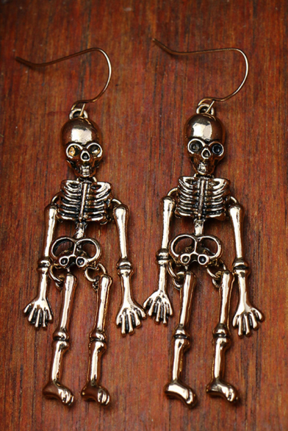 Halloween Dark Style Skull Earrings-consonak