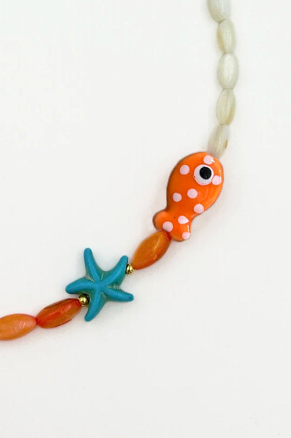 Cute Polka Dot Clownfish Necklace-consonak