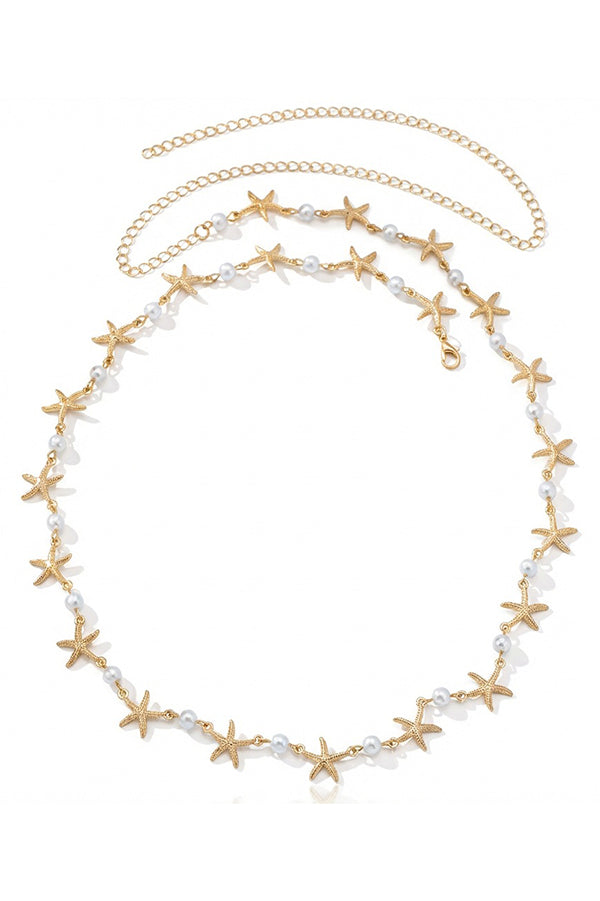 Vintage-style Ethnic Openwork Floral Body Chain-Consonak