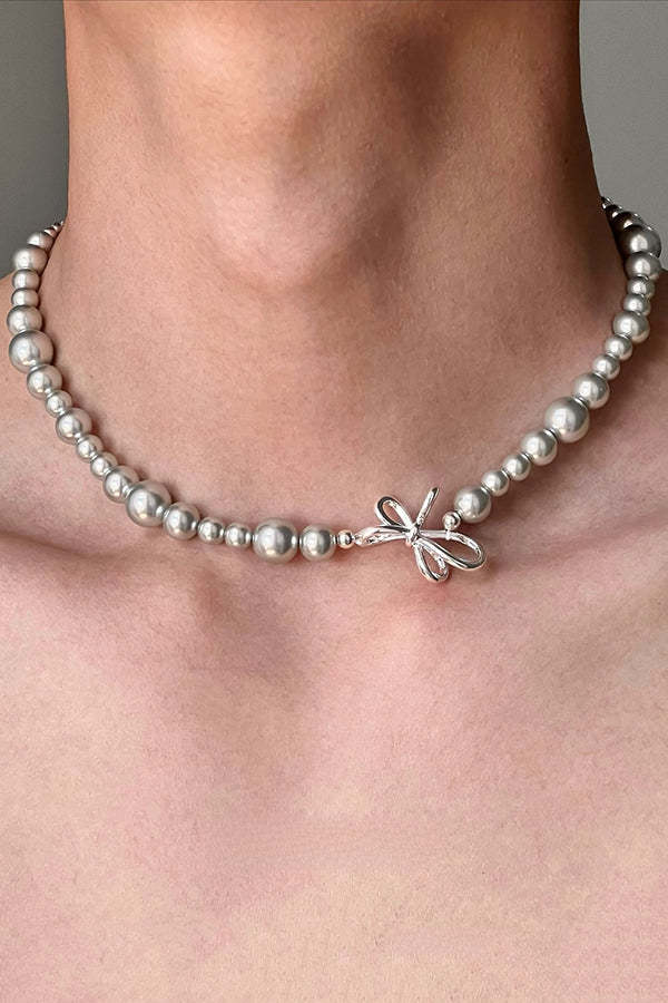 Fashionable Time Dial Metal Necklace-consonak