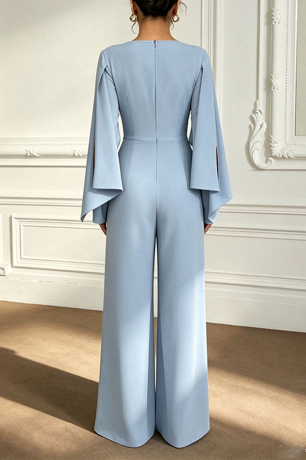 Modern Minimalist Chic Wide-Leg Jumpsuit-Consonak