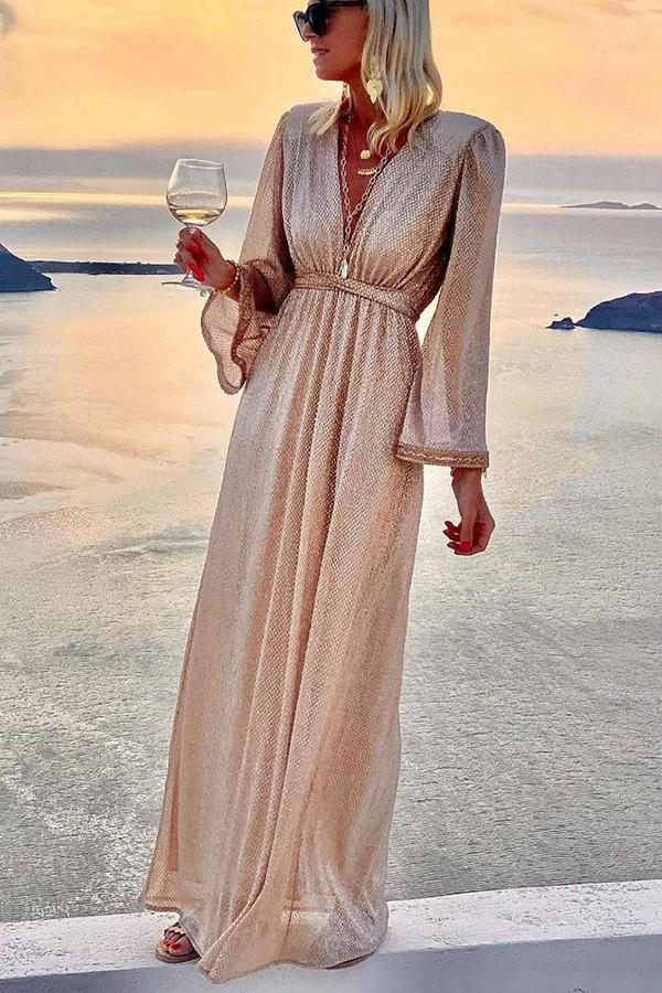 Twinkle and Shine Bell Sleeve Cocktail Party Dress | Consonak