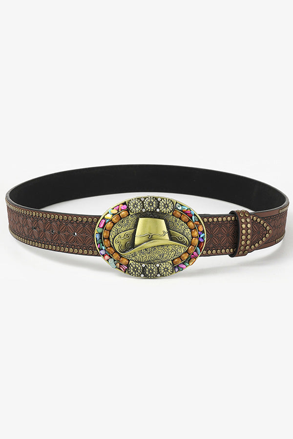 Retro Western Cowboy Style Waist Belt-consonak