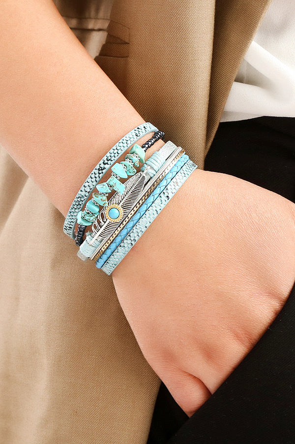Bohemian Vintage Gravel Braided Bracelet | Consonak