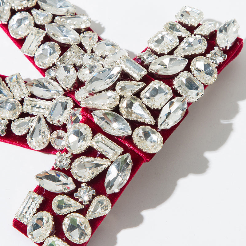 Luxurious Diamond-filled Velvet Bow Spring Clip Headdress-consonak