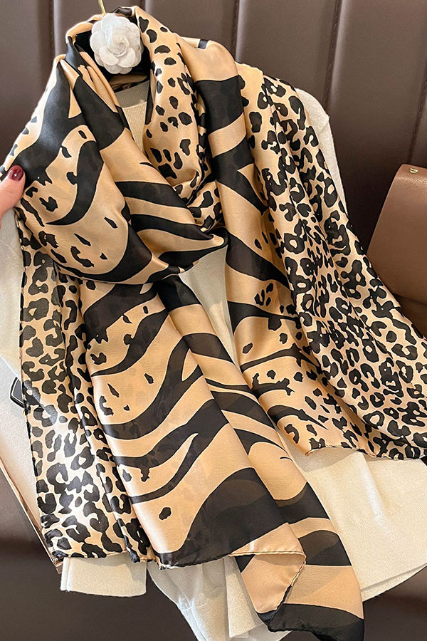 Elegant Imitation Silk Oversized Shawl Scarf-consonak