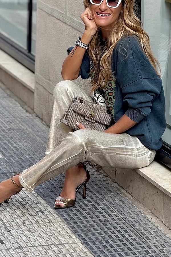 Unique Modern Feel Tiger and Leopard Print Casual Sweatshirt-consonak