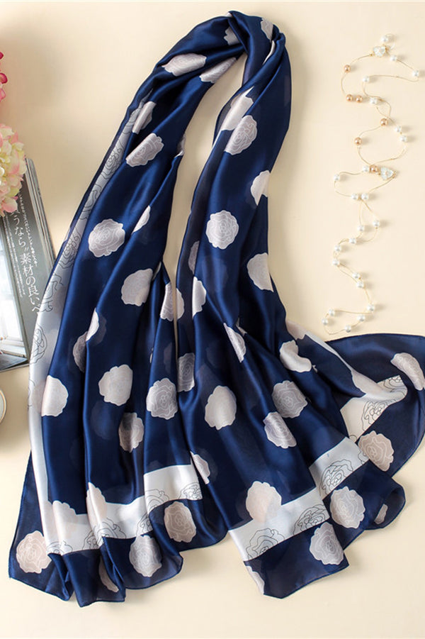 Rose Print Beach Sunscreen Scarf-consonak