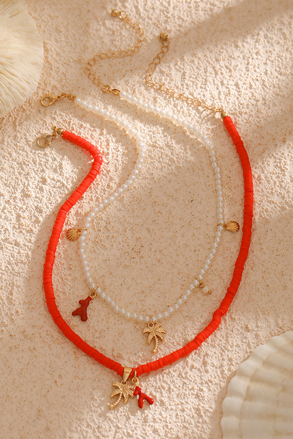Bohemian Imitation Pearl Shell Multi-layered Necklace | Consonak