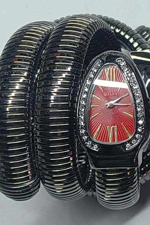 Fashionable Quartz Snake Bracelet Watch-consonak