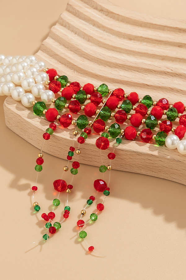 Gothic Blood Drop Tassel Halloween Personalized Necklace-consonak