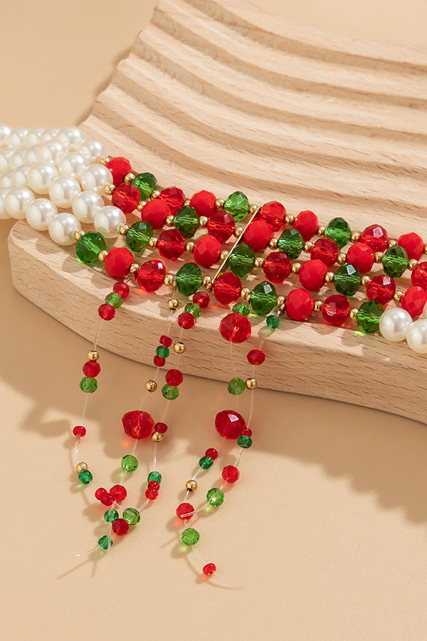 Gothic Blood Drop Tassel Halloween Personalized Necklace-consonak