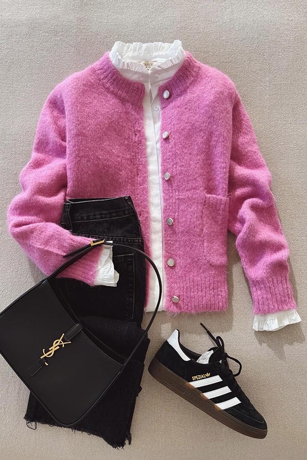 Falling for You Knit Long Sleeve Pocket Relaxed Cardigan-consonak