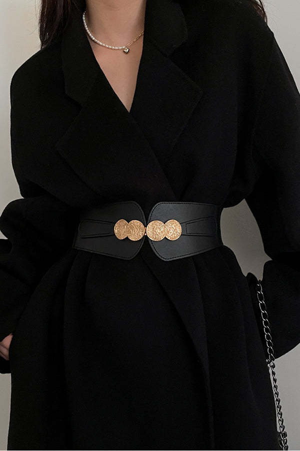 Retro All-match Wide Elastic Belt-consonak