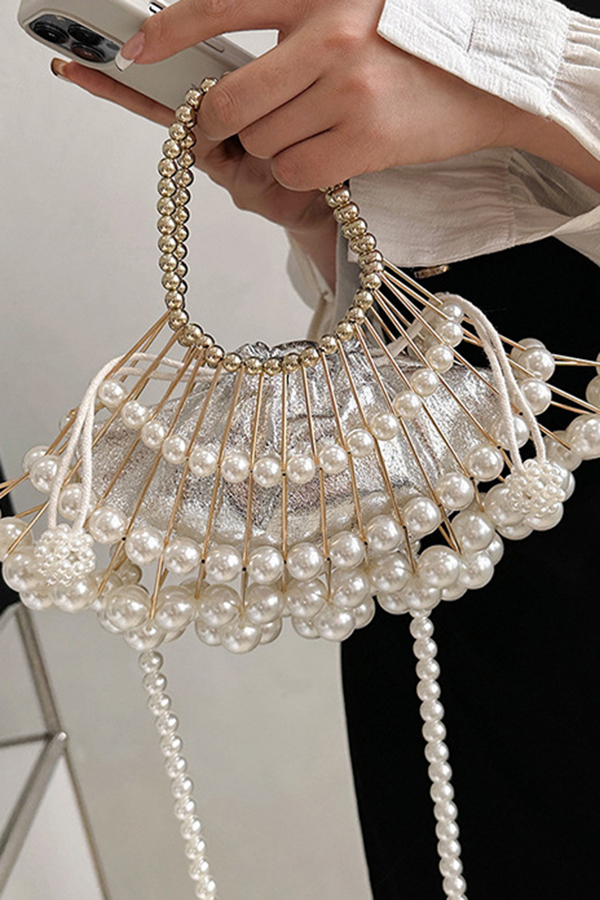 Stylish Handwoven Beaded Chain Bag-consonak