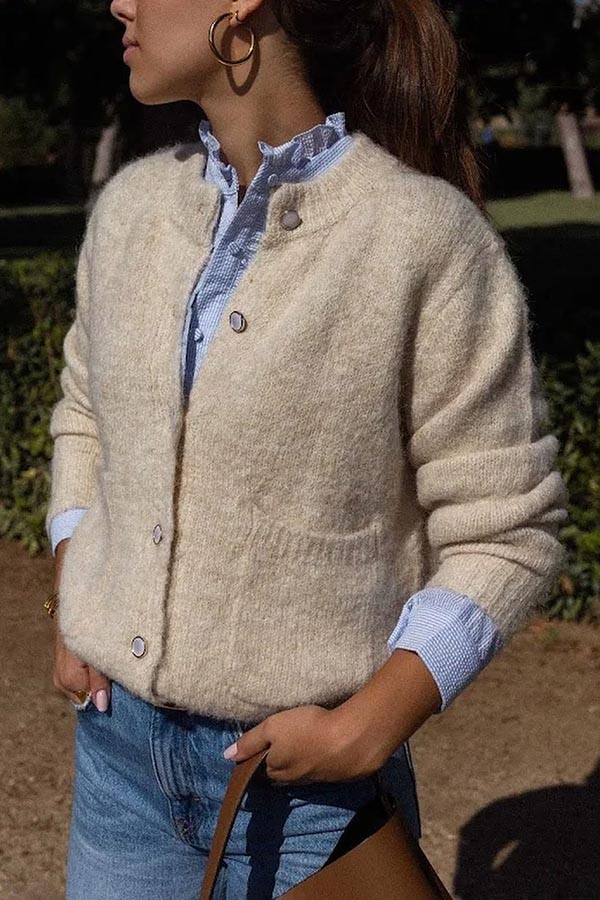 Falling for You Knit Long Sleeve Pocket Relaxed Cardigan-consonak
