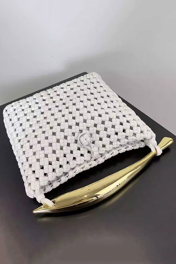 Fashionable and Versatile Woven Metal Handle Bag-consonak