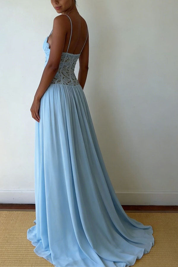 Amelie Lace Bustier Dress-Consonak