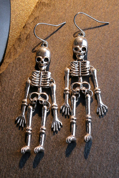 Halloween Dark Style Skull Earrings-consonak