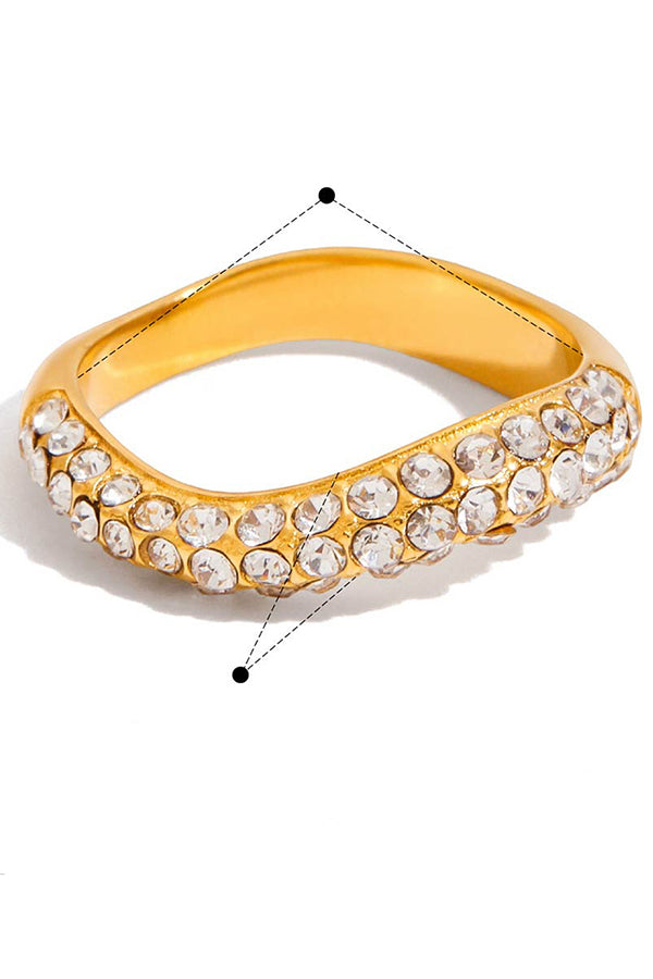 Fashion Stainless Steel Zircon Ring | Consonak