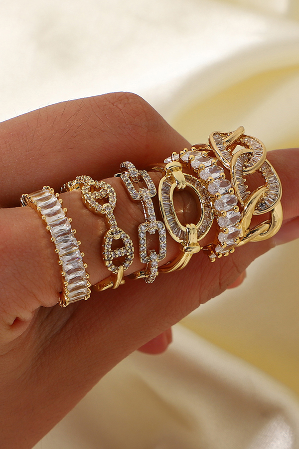 Vintage Zircon Open Ring-consonak