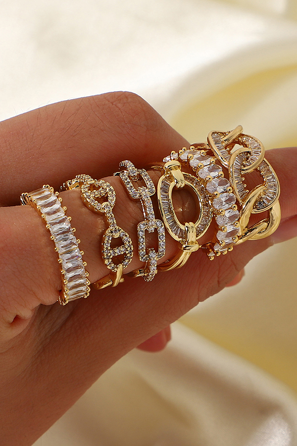 Vintage Zircon Open Ring-consonak