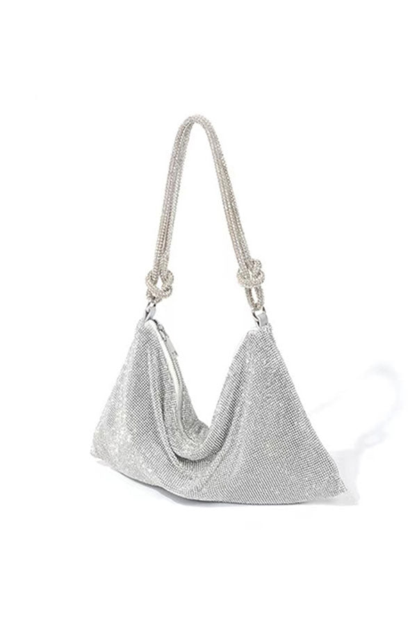 Rhinestone One-shoulder Armpit Bag-consonak