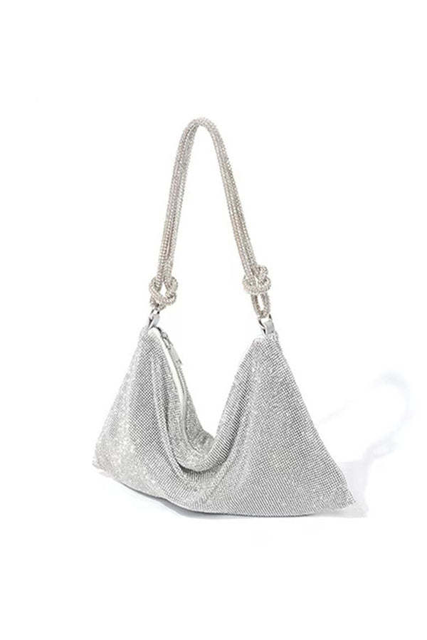 Rhinestone One-shoulder Armpit Bag-consonak