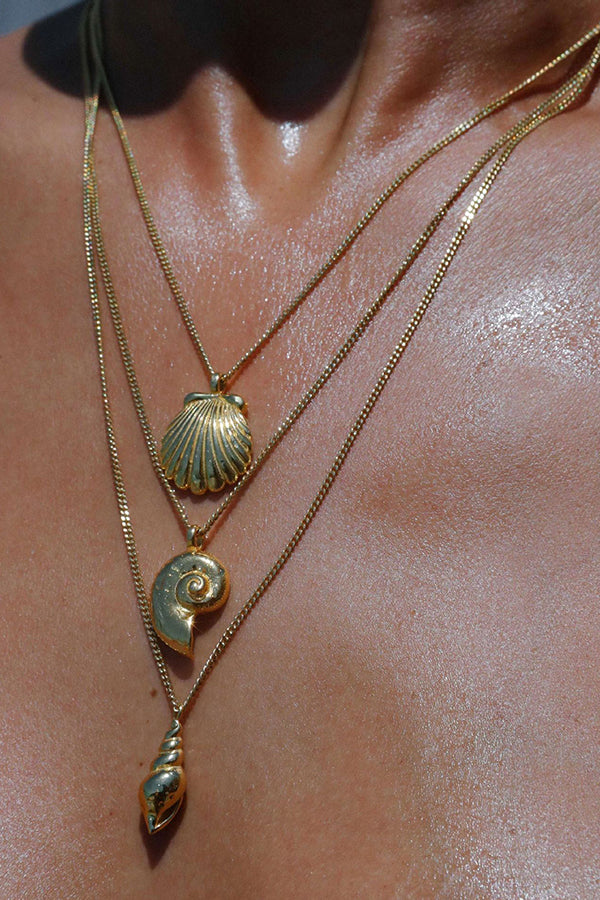 Summer Beach Style Shell and Conch Necklace-consonak