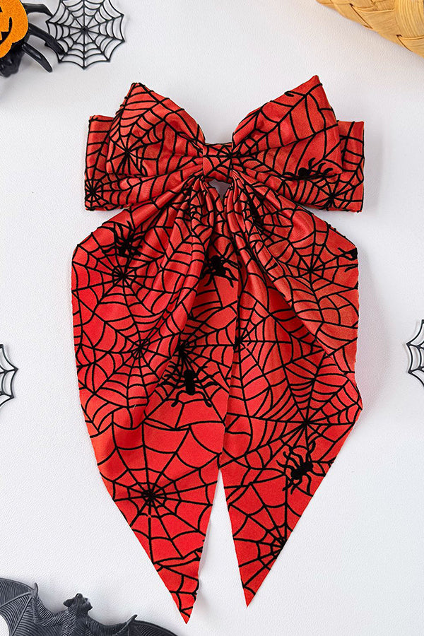 Halloween Spiderweb Bow Hair Clip-Consonak