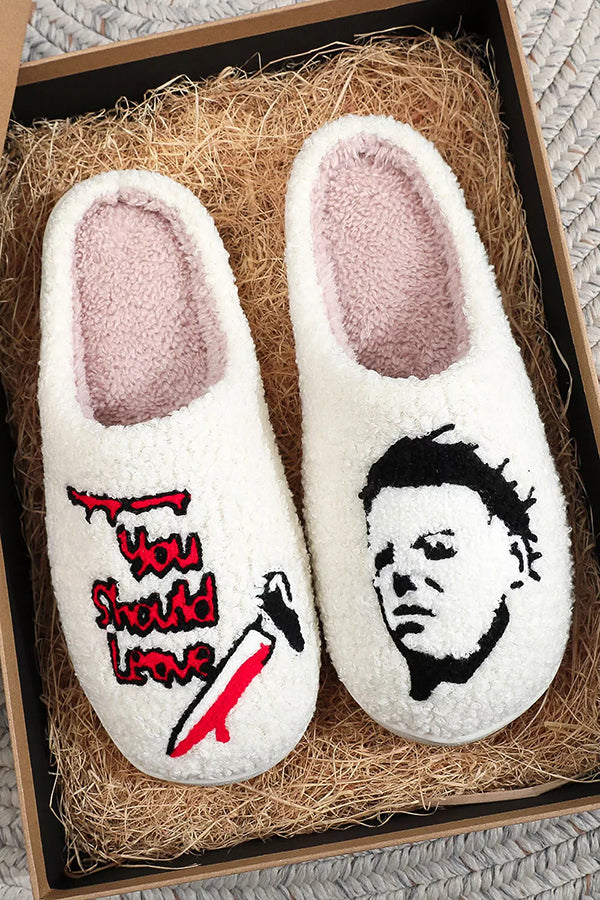 Halloween Home Warm Cotton Slippers-consonak
