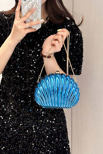 Fashionable and Elegant Chain Lock Shell Bag-consonak
