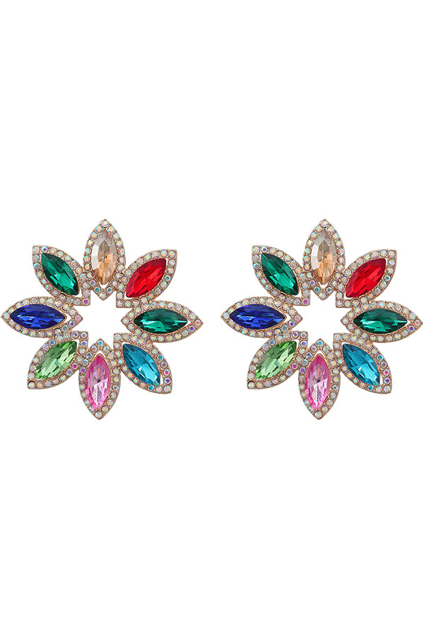  colour Floral Earrings-consonak