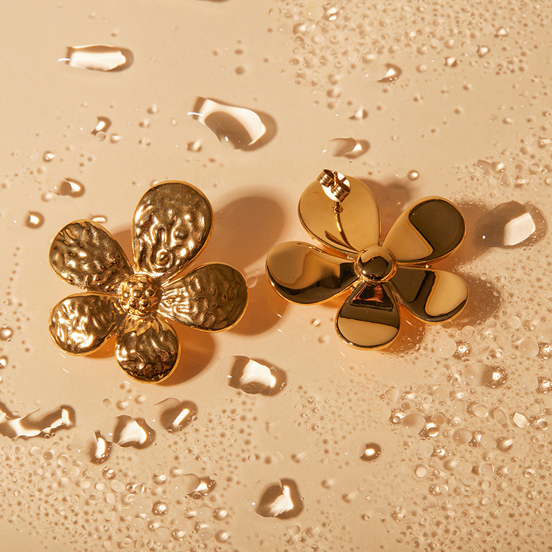 Fashionable Fresh Flower Earrings-consonak