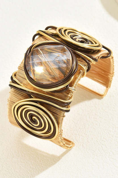 Fashionable Wrapped Gemstone Personalized Bracelet-consonak