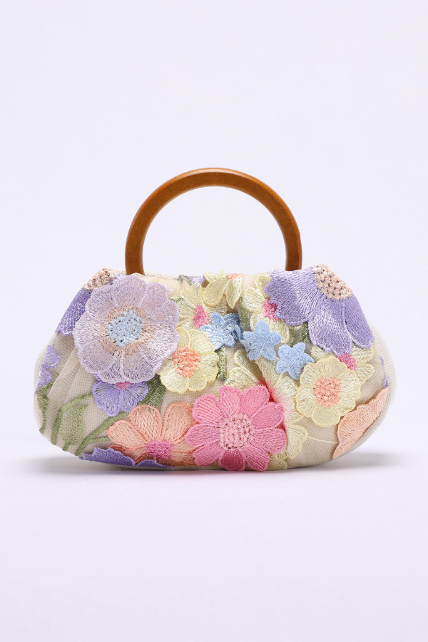 Elegant Floral Embroidered Handbag-consonak