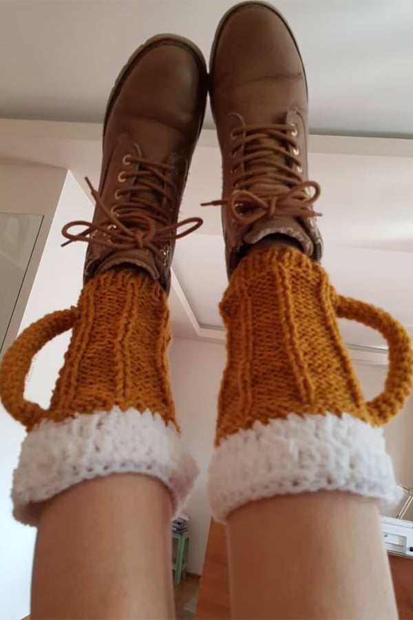 Beer Mug Socks Beer Leg Warmers Bavarian Leg Warmers-consonak