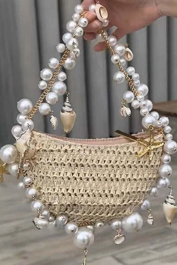 Versatile Pearl Conch Handbag-consonak