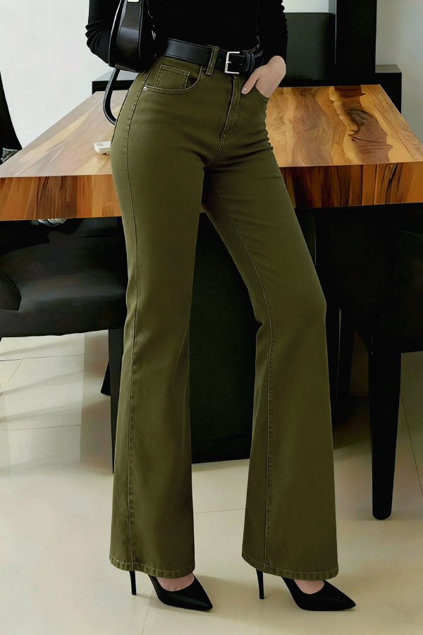 Stylish High-waisted Pockets Casual Women's Jeans-consonak