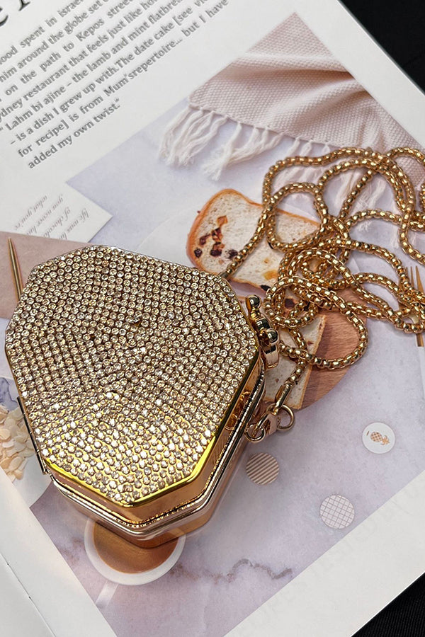 Fashionable and Personalized Diamond Mini Crossbody Bag-consonak