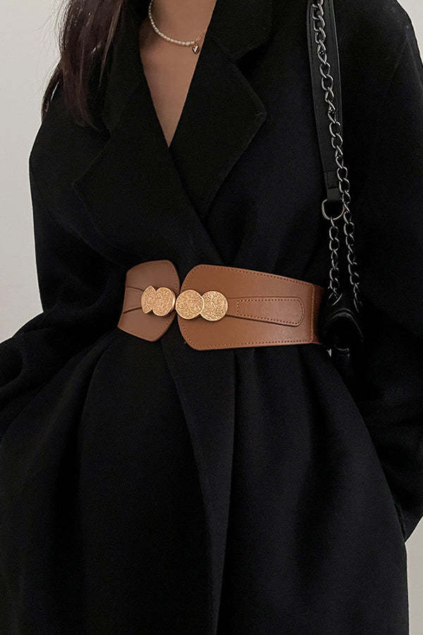 Retro All-match Wide Elastic Belt-consonak