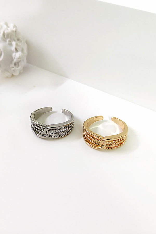 Retro Simple Double-layer Open Ring-consonak