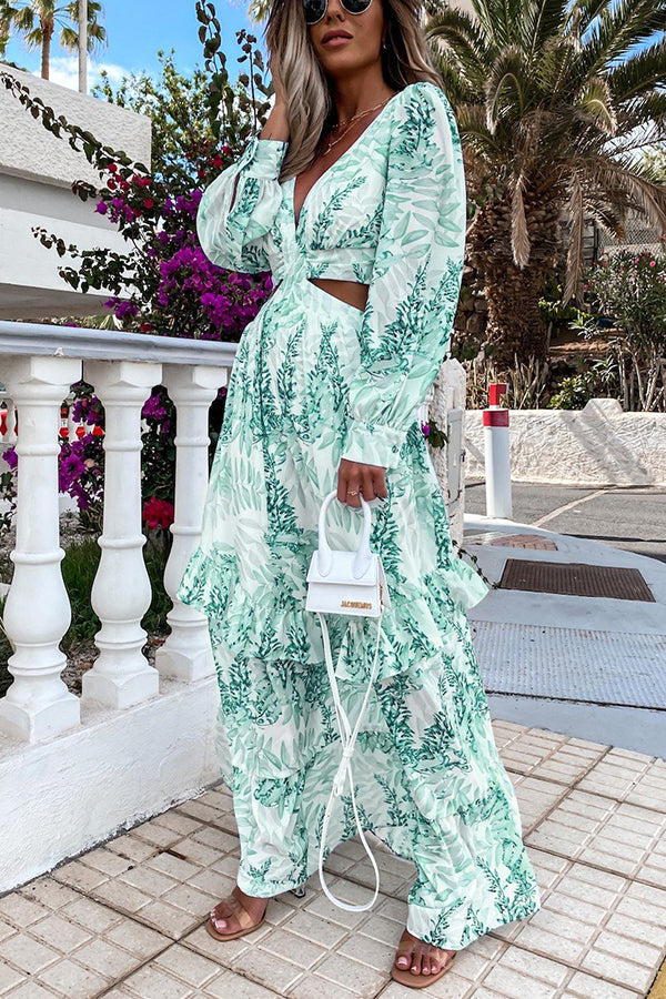 Oceans of Love Cutout Maxi Dress | Consonak